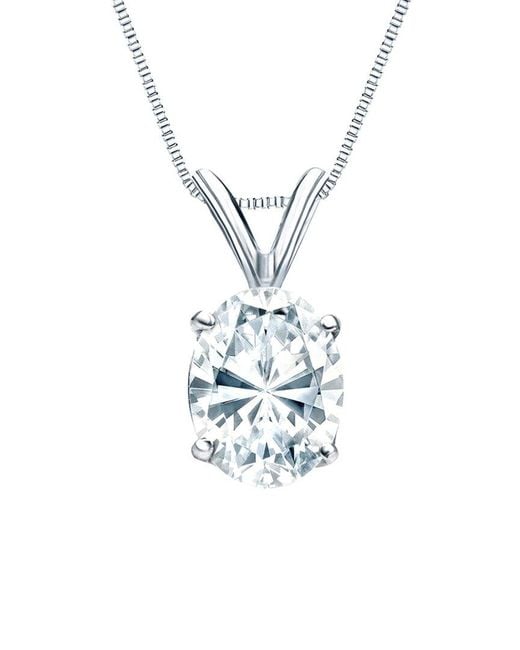 Sabrina Designs Lab Grown Diamonds White 14K 4.00 Ct. Tw. Lab-Grown Diamond Solitaire Pendant