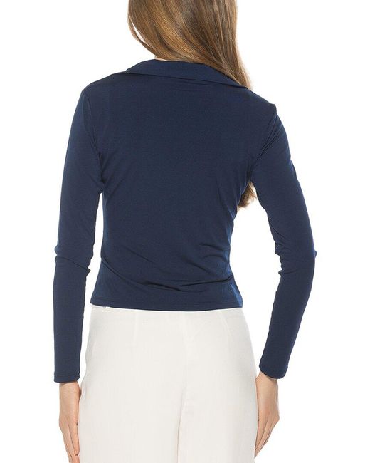 Alexia Admor Blue Marlo Top
