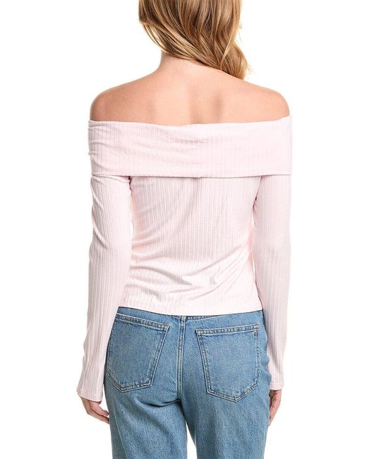 1.STATE White Off-the-shoulder Top