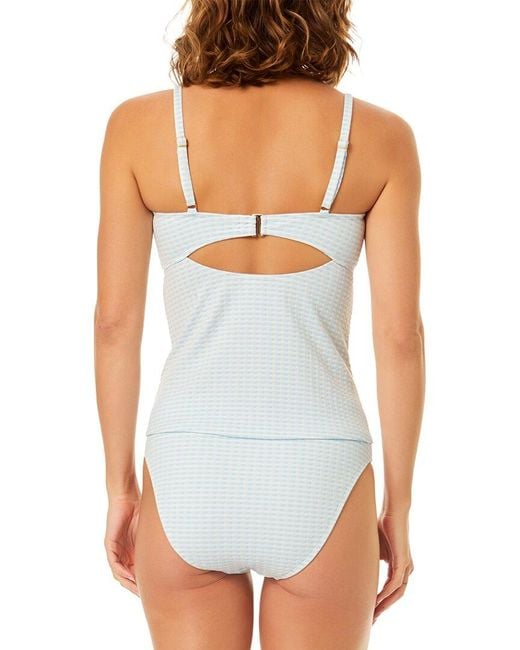Cece Blue Keyhole Tankini