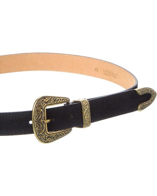 Isabella Rossetti Black Dionne Suede Belt