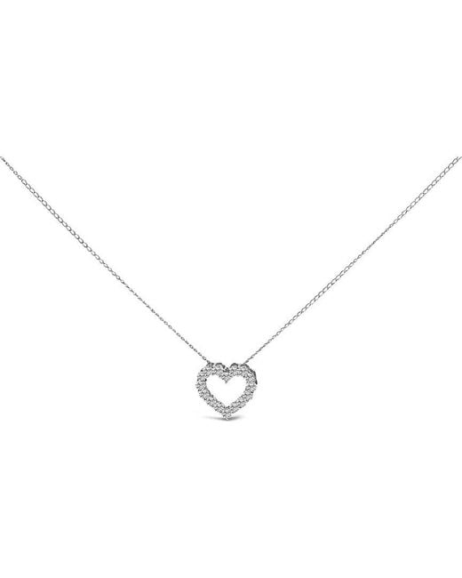 Haus of Brilliance Metallic 14K 0.50 Ct. Tw. Lab-Grown Diamond Pendant Necklace