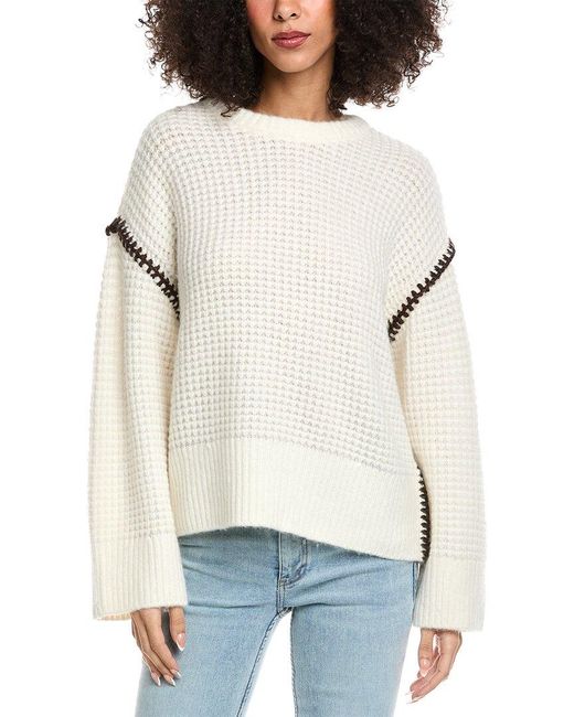 Rag & Bone White Katie Wool & Alpaca-Blend Sweater