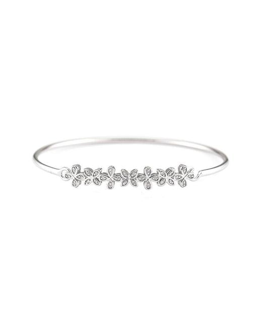 Diamond Select Cuts White 0.09 Ct. Tw. Diamond Bangle Bracelet
