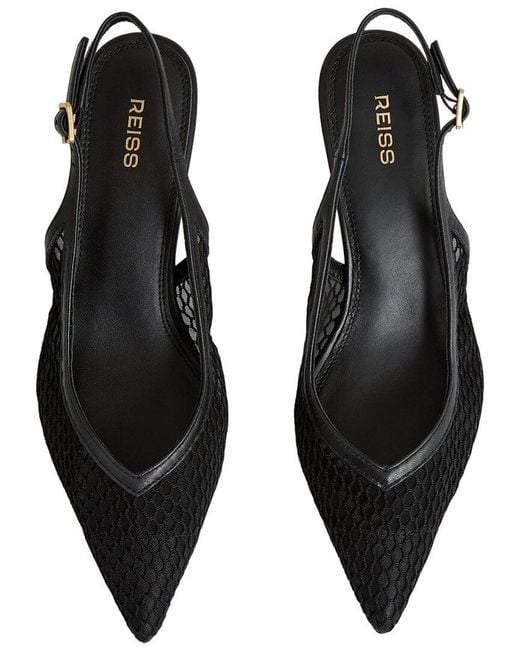 Reiss Black Sirena Slingback