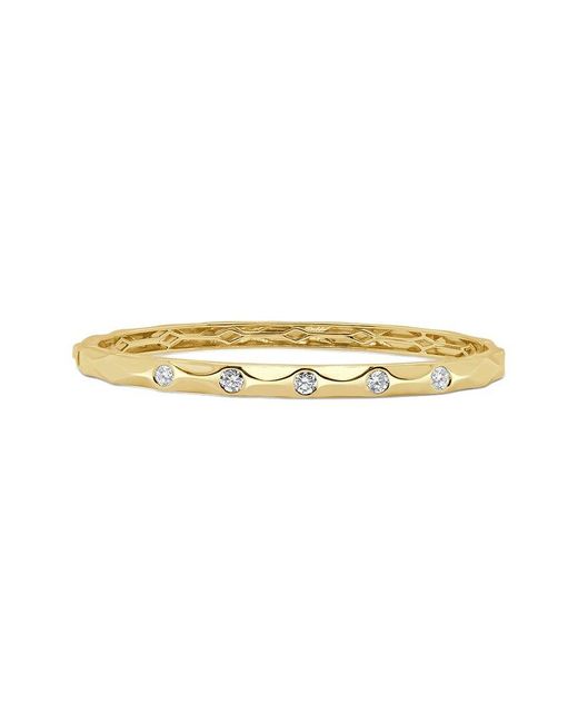 Sabrina Designs White 14K 0.70 Ct. Tw. Diamond Textured Bangle