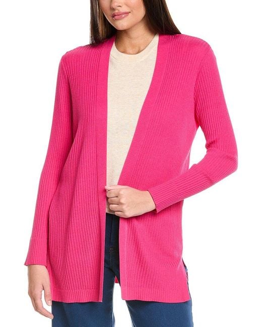 Jones New York Pink Sutton Cardigan