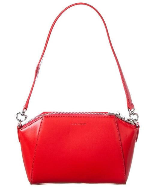 Givenchy Red Antigona Leather Crossbody