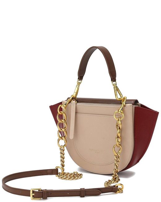 Tiffany & Fred Paris Brown Full-Grain Leather Top-Handle Crossbody