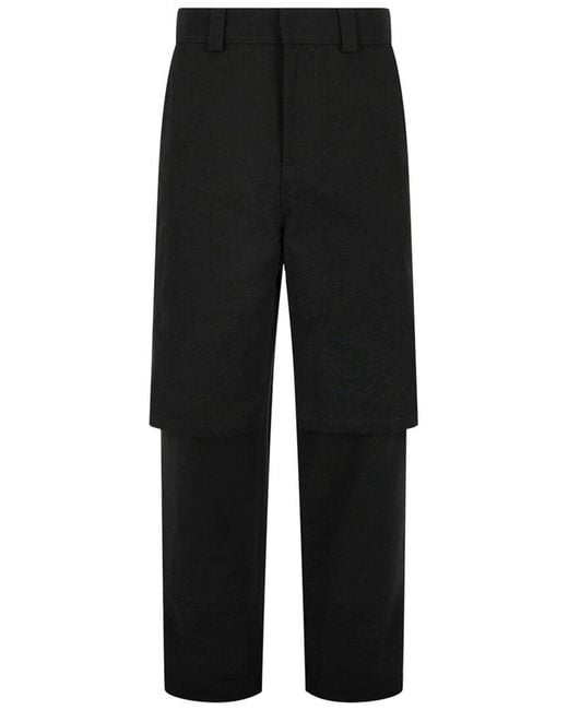 Off-White c/o Virgil Abloh Black Double Layer Carpenter Pant for men