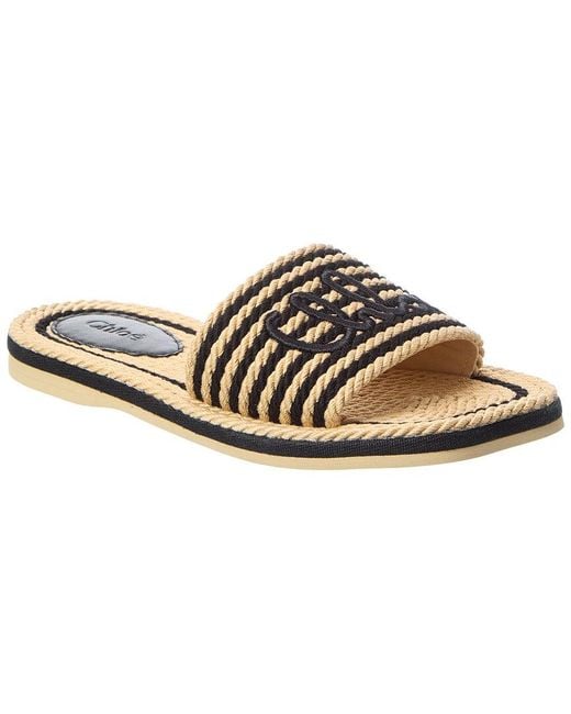 Chloé Brown Rope Slide