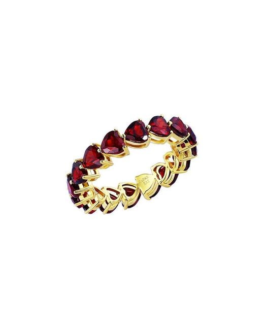Kai Fine Jewelry White 14K.20 Ct. Tw. Garnet Eternity Ring