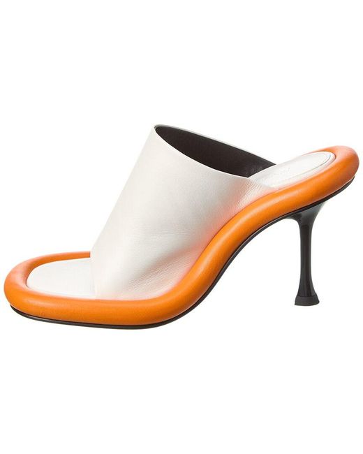 J.W. Anderson White Bumper Tube Leather Sandal
