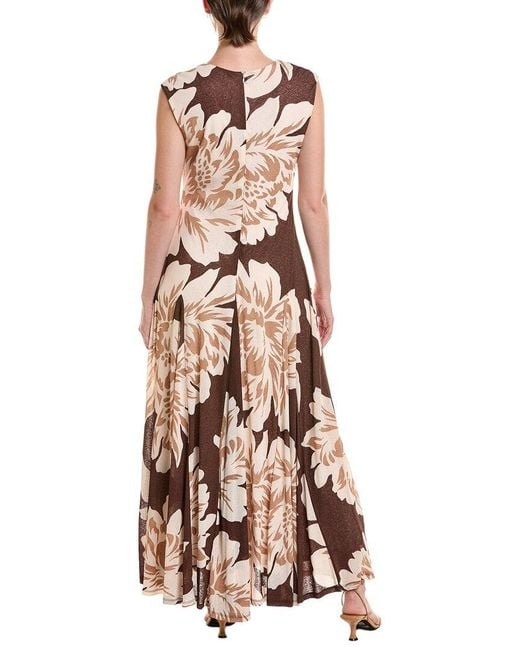 Taylor Natural Faux Wrap Jersey Dress