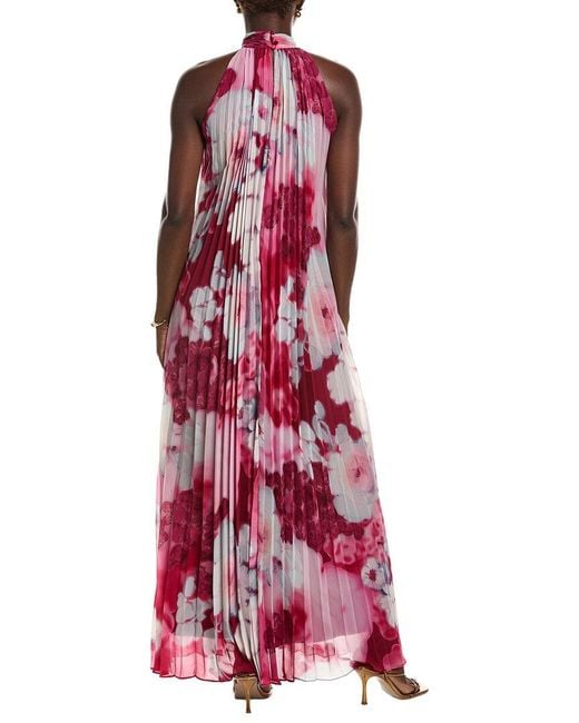 Emanuel Ungaro Red Ira Halter Maxi Dress