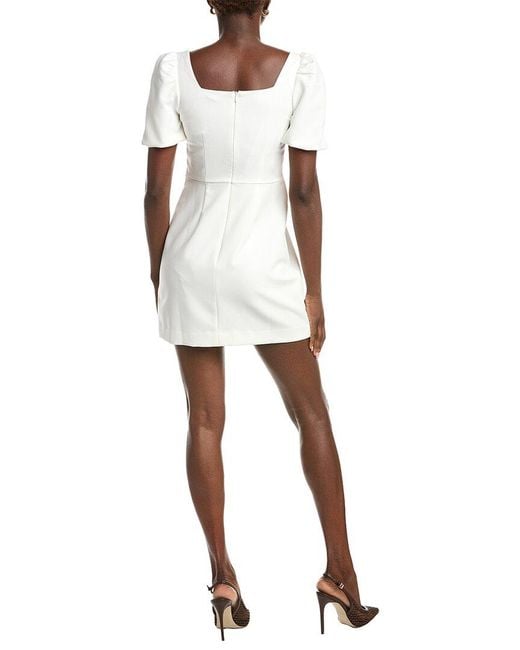 French Connection White Berina Whisper Mini Dress