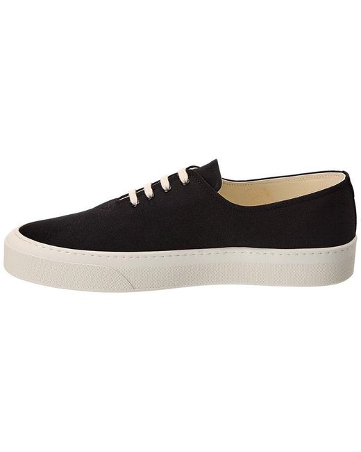 Common Projects Black Four Hole Canvas Sneaker for men
