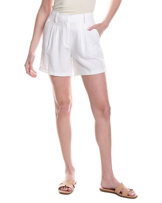 Vince Camuto White Belted Short