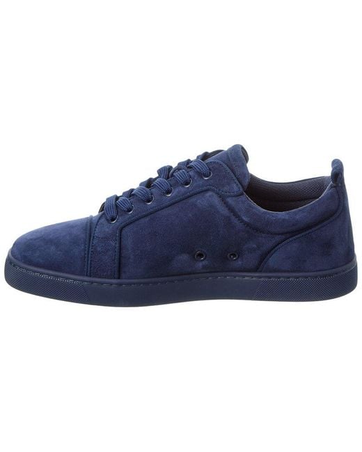 Christian Louboutin Blue Louis Junior Suede Sneaker for men