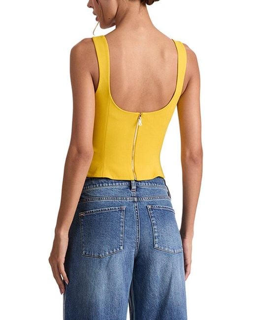 Alice + Olivia Blue Bustier Top