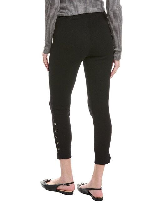 Akris Black Wool & Silk-Blend Pant