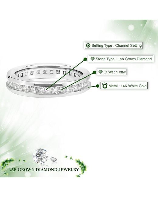 Amairah White 14K 1.00 Ct. Tw. Lab-Grown Diamond Eternity Ring