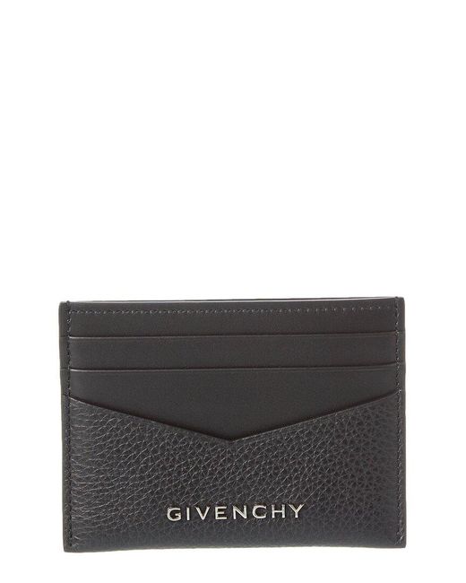 Givenchy Gray Leather Card Holder for men