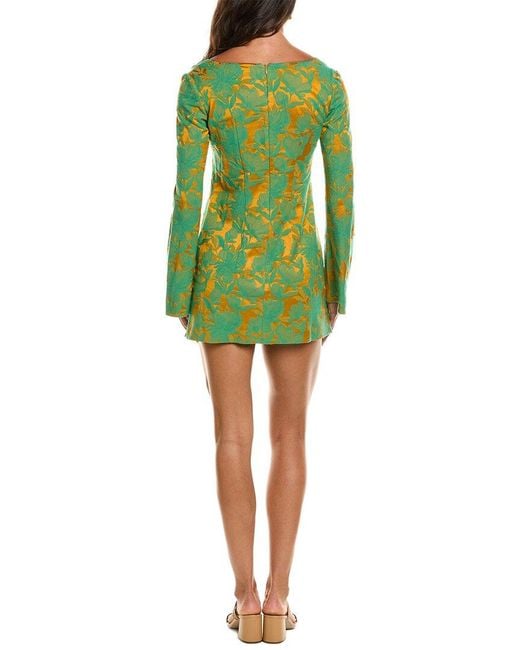 Saloni Green Sade Lily Brocade Tunic