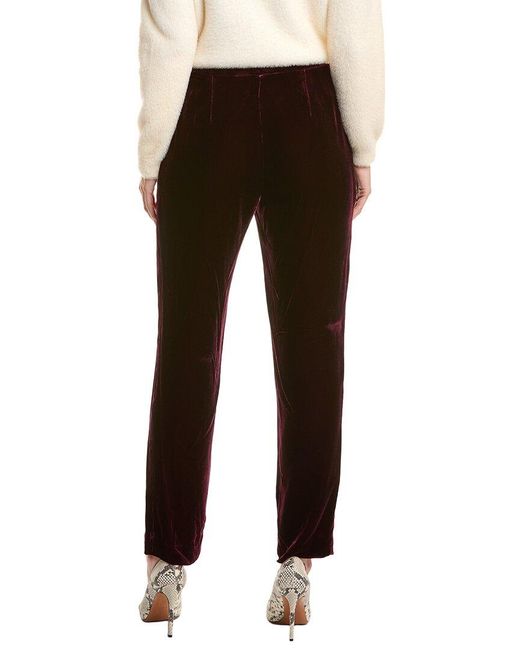 L'Agence Black Rebel Silk-Blend Trouser