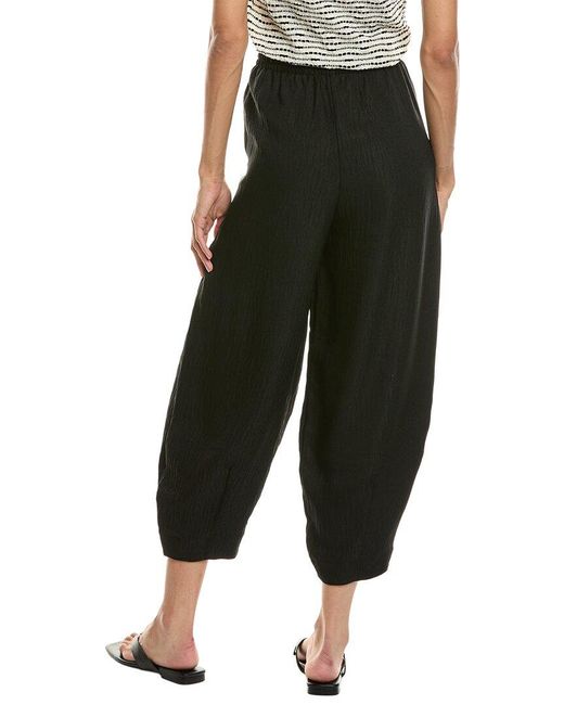 Max Studio Black Drawstring Lantern Pant