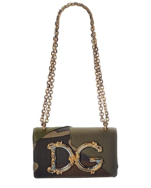Dolce & Gabbana White Dg Girls Canvas Shoulder Bag