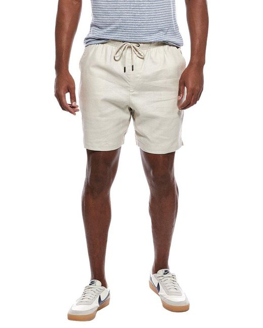 Onia Natural Stretch Linen-Blend Short for men