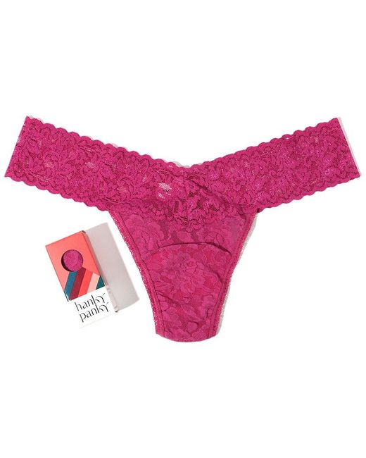 Hanky Panky Pink Holiday Low-Rise Thong