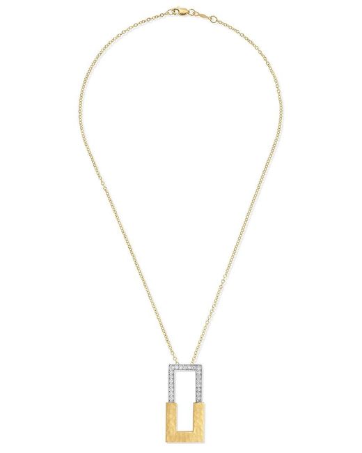 Reiss Metallic 14K 0.40 Ct. Tw. Diamond Necklace
