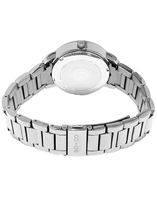 SO & CO Gray Legacy Watch
