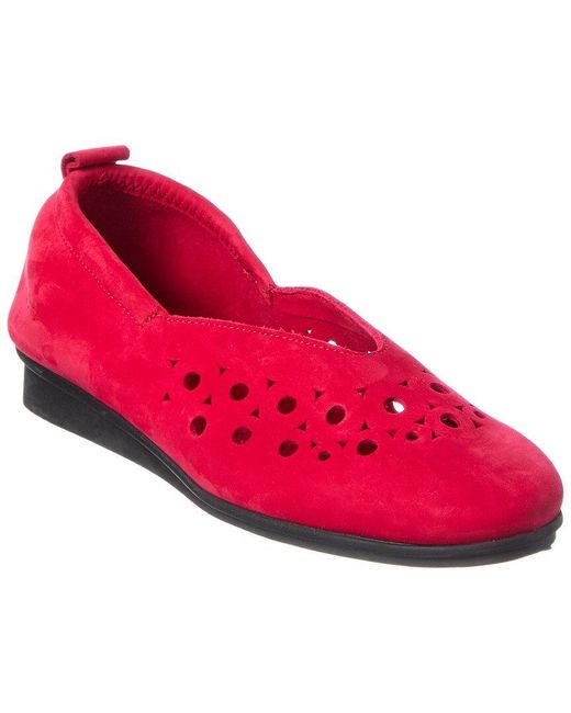Arche Pink Nitkya Leather Flat