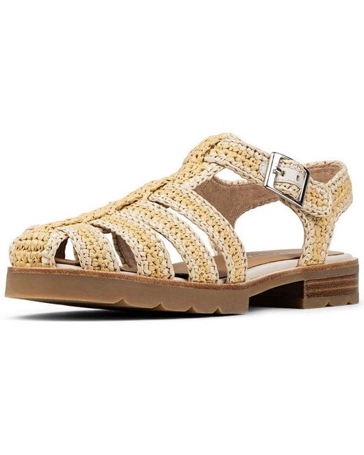 Donald J Pliner Metallic Layna Raffia Sandal