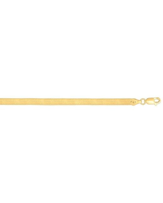 Italian Silver White 14K Over Chain Necklace