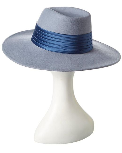Eugenia Kim Blue Harlowe Wool Fedora