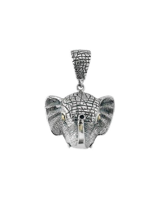 Samuel B. White 18k & Silver Elephant Pendant