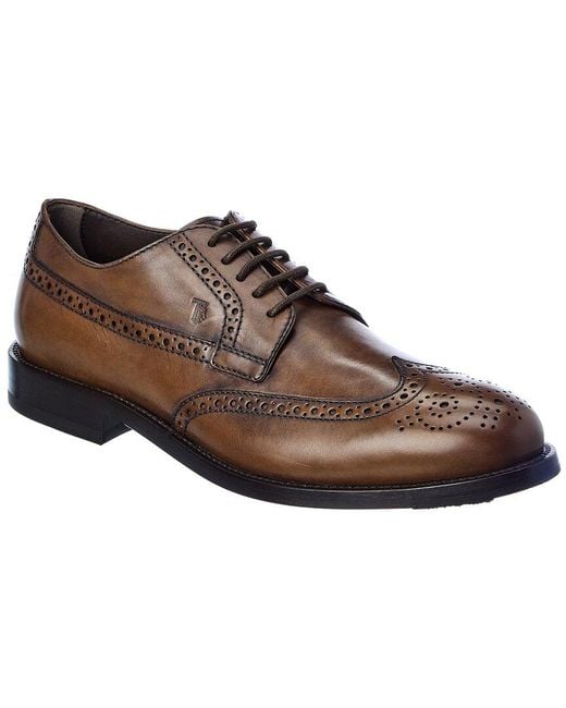 Tod's Brown Leather Oxford for men