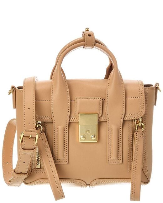 3.1 Phillip Lim Brown Dnu Tiktok Pashli Leather Mini Satchel