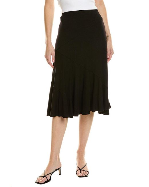 Tahari Black Seamed Skirt