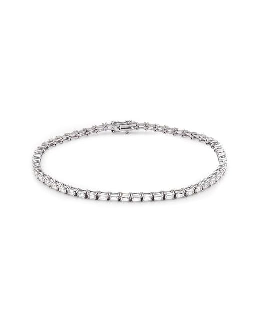 MaxColor Metallic 14K 1.20 Ct. Tw. Lab-Grown Diamond Tennis Bracelet