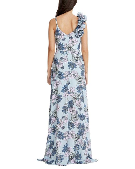 Dress the Population Blue Camelia Maxi Dress