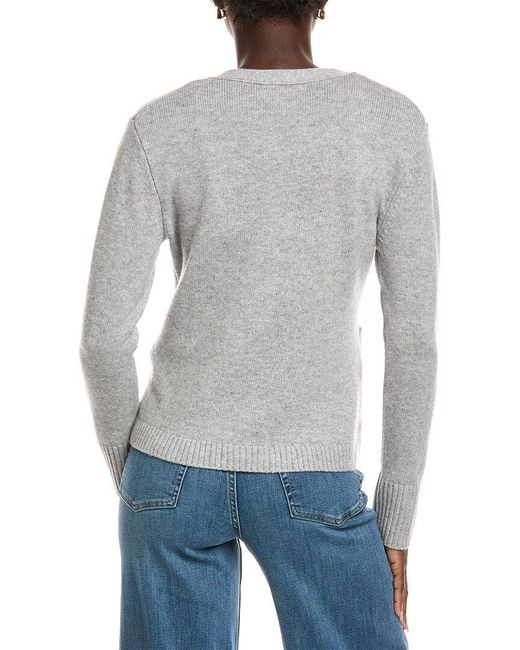 Kier + J Gray Kier + J Scarlet Wool & Cashmere-Blend Cardigan