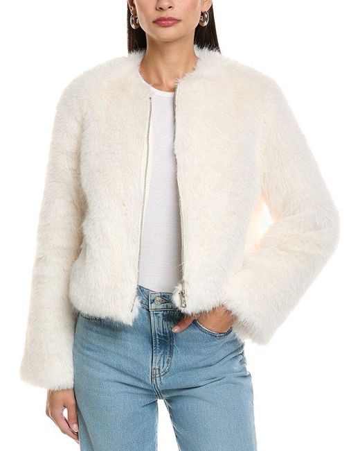 Apparis White Uma Cropped Coat