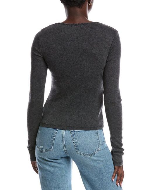 Project Social T Black Kami Burnout Square Neck Top