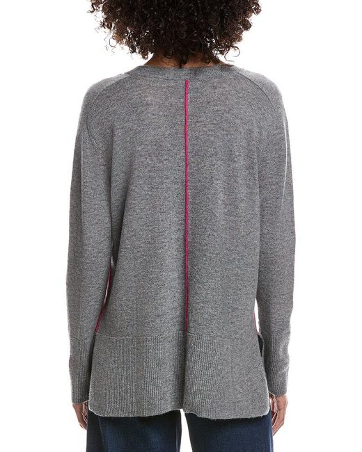 Forte Gray Easy Wool & Cashmere-Blend Sweater
