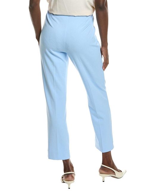 Anne Klein Blue Hollywood Waist Straight Ankle Pant